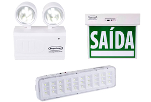 Luminária de emergência 30LEDS