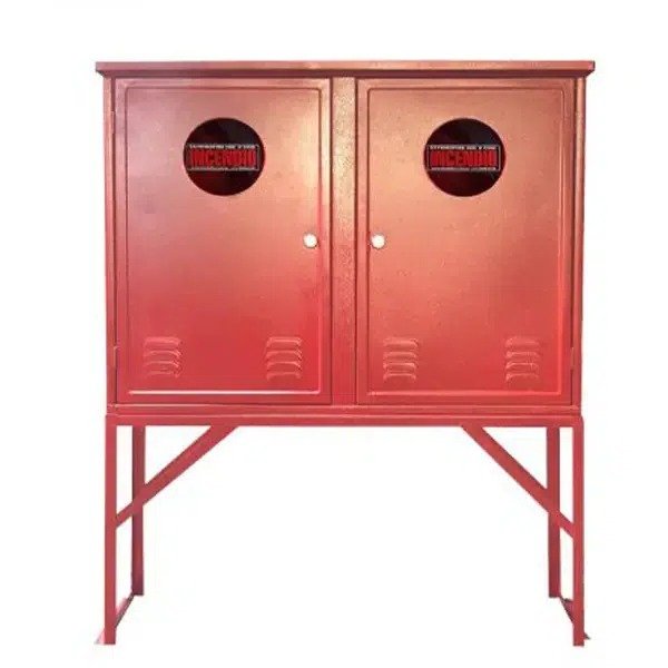 Caixa para mangueira de incêndio e equipamentos do sistema de hidrantes