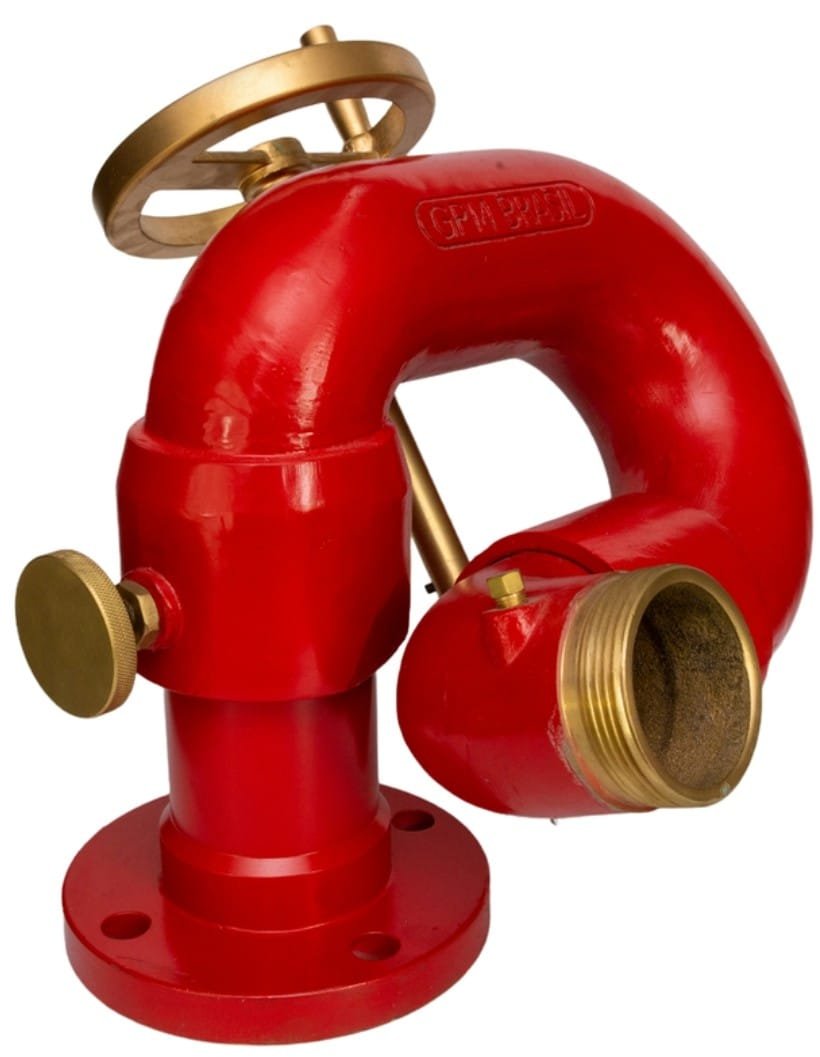 Canhão monitor fixo flangeado