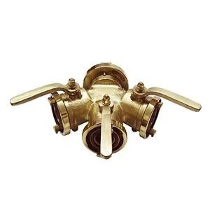 Derivante BS 305 MIB para mangueira de incêndio em latão escovado conforme ABNT