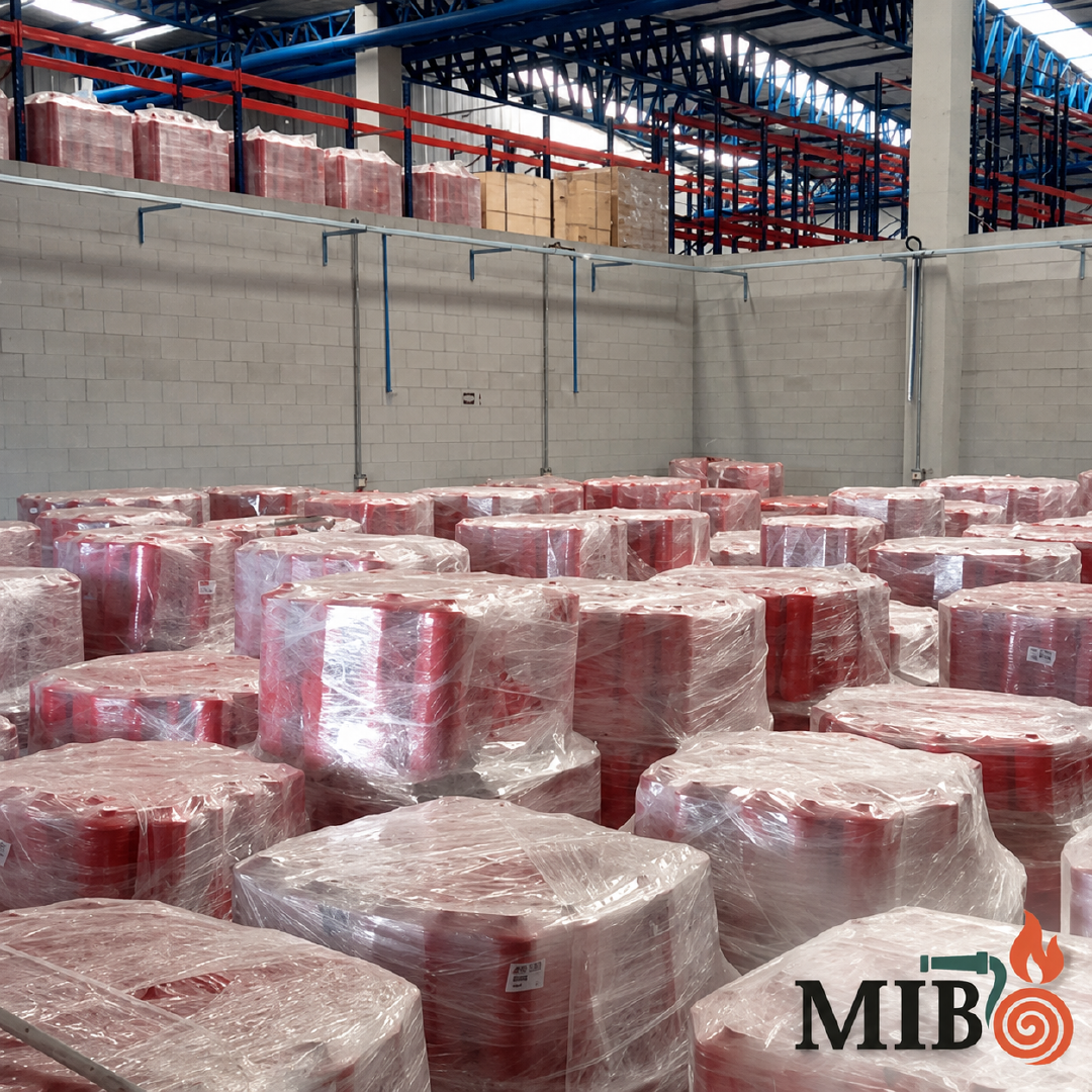 Extintores de incêndio MIB com estoque programado para condomínios, empresas, indústrias e comércios, incluindo extintores BC, ABC, espuma mecânica, sobre rodas e para bateria de lítio com entrega no prazo combinado