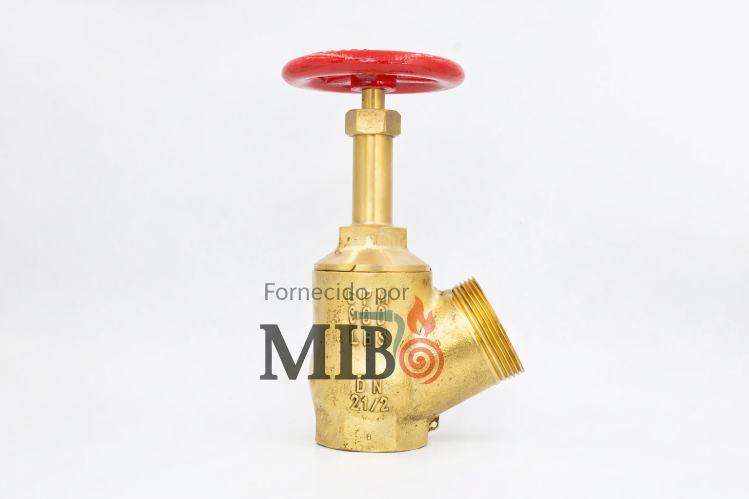 Válvula crane média roscas 8 NPT x 7.5 NH 2.1/2 polegadas em latão para sistema de hidrante industrial e combate a incêndio