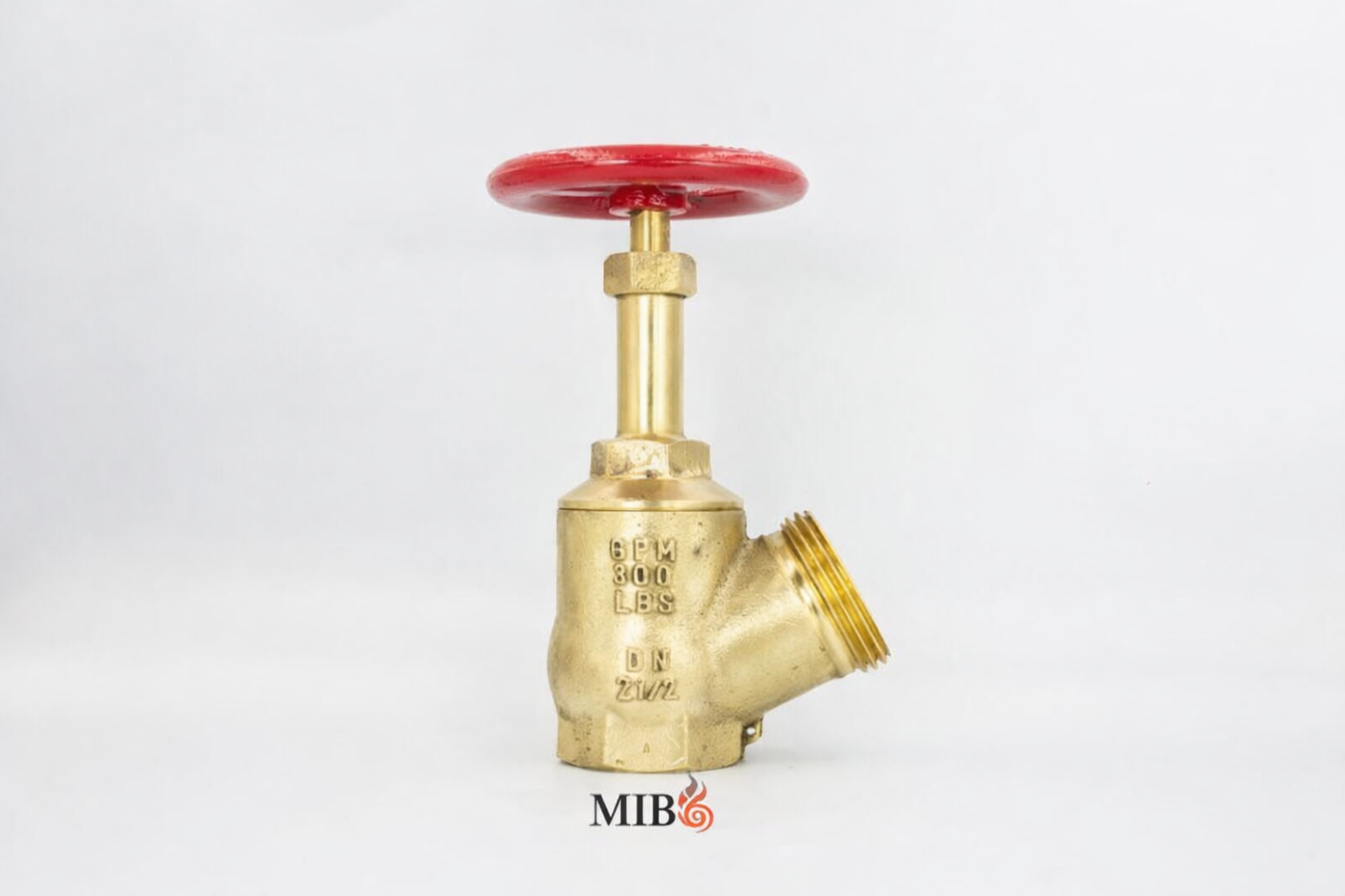 Válvula crane média 300 libras 2.1/2 polegadas em latão para sistema de hidrante com rosca 11 BSP x 5 FPP