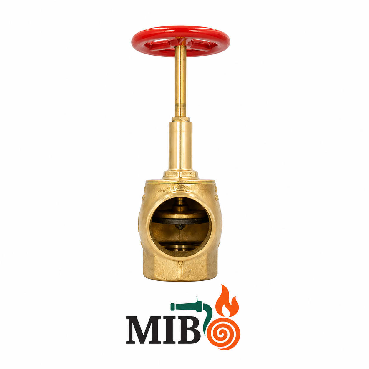 Válvula globo industrial PN20 GM 138 em latão para sistema hidráulico de combate a incêndio com rosca 8 NPT x 7,5 NH