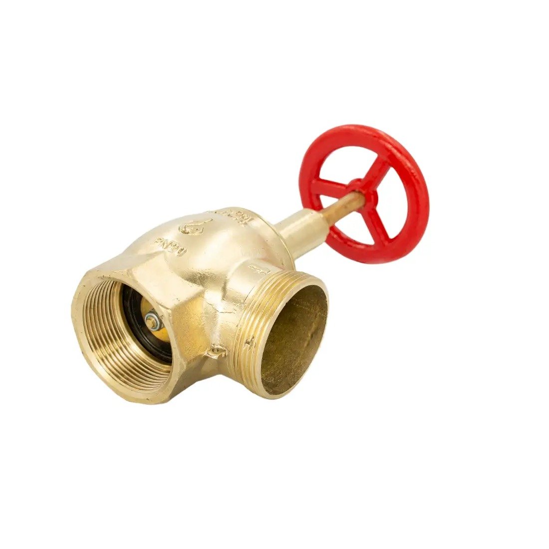 Válvula globo PN20 deitada para rede hidráulica